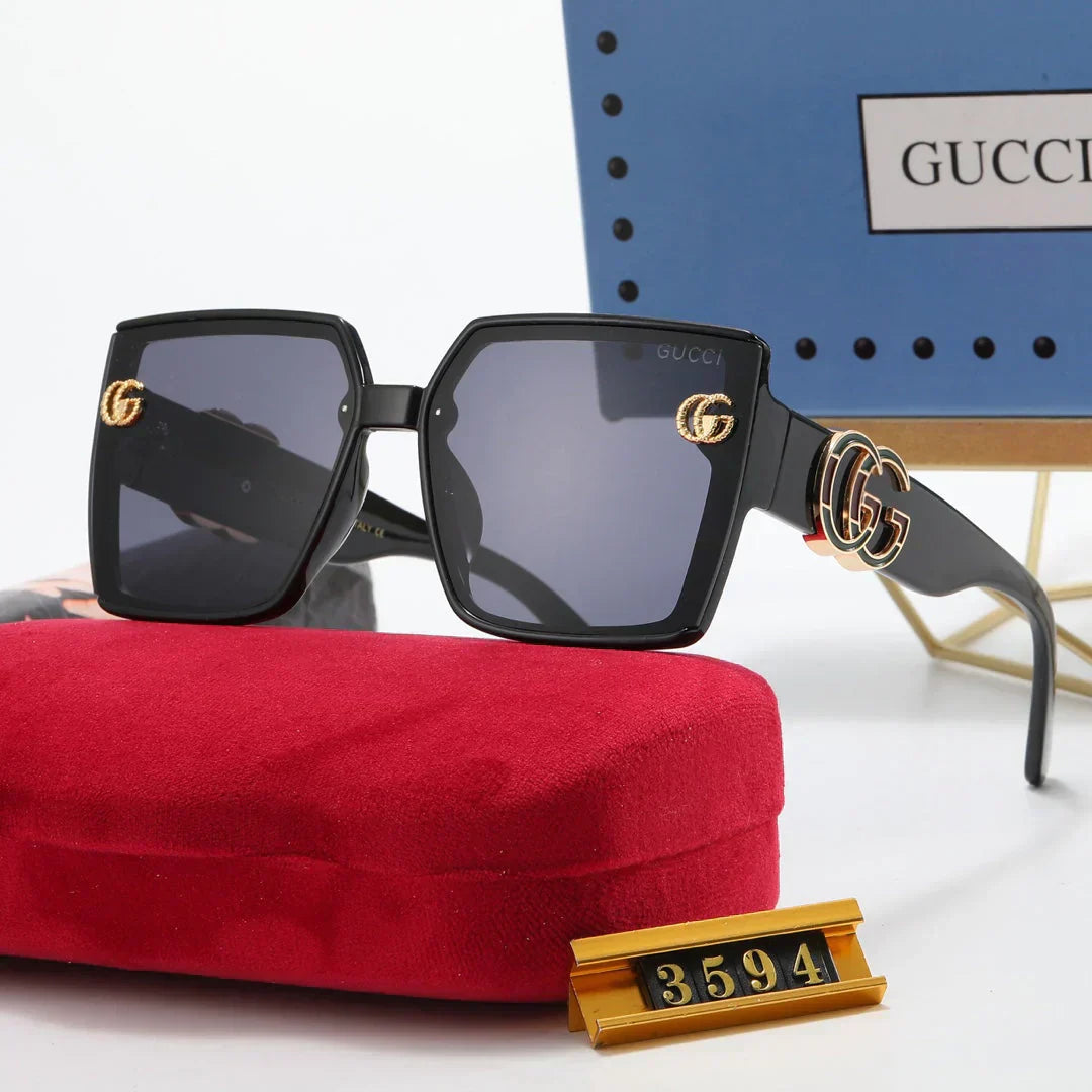 5-color fashion polarized sunglasses with letter temples