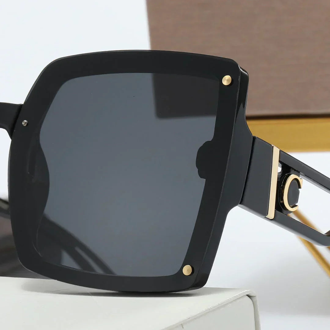 5 colors simple hollowed out mirror leg polarized sunglasses