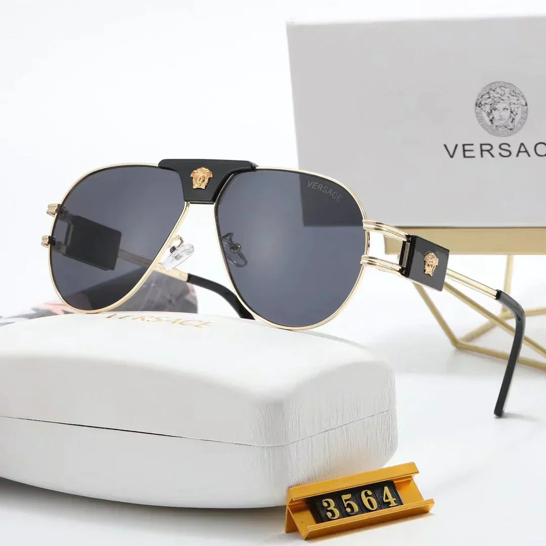5-color fashion lion head temple sunglasses polarized glasses