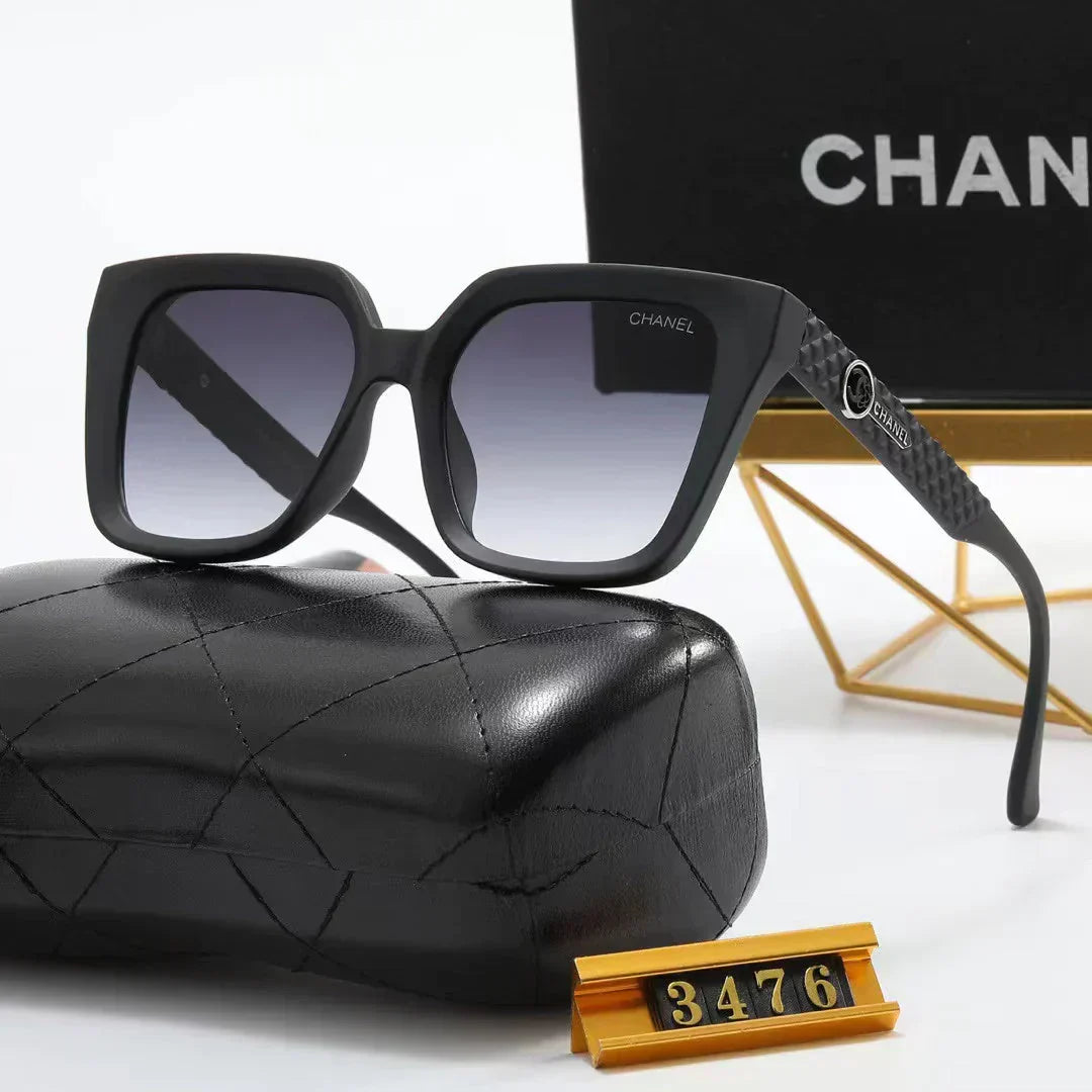 4-color double  rhombic temple polarized sunglasses
