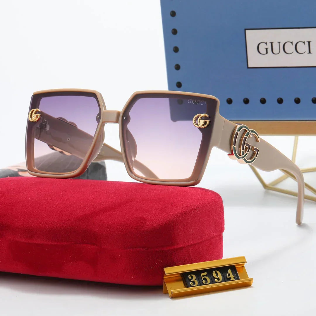 5-color fashion polarized sunglasses with letter temples