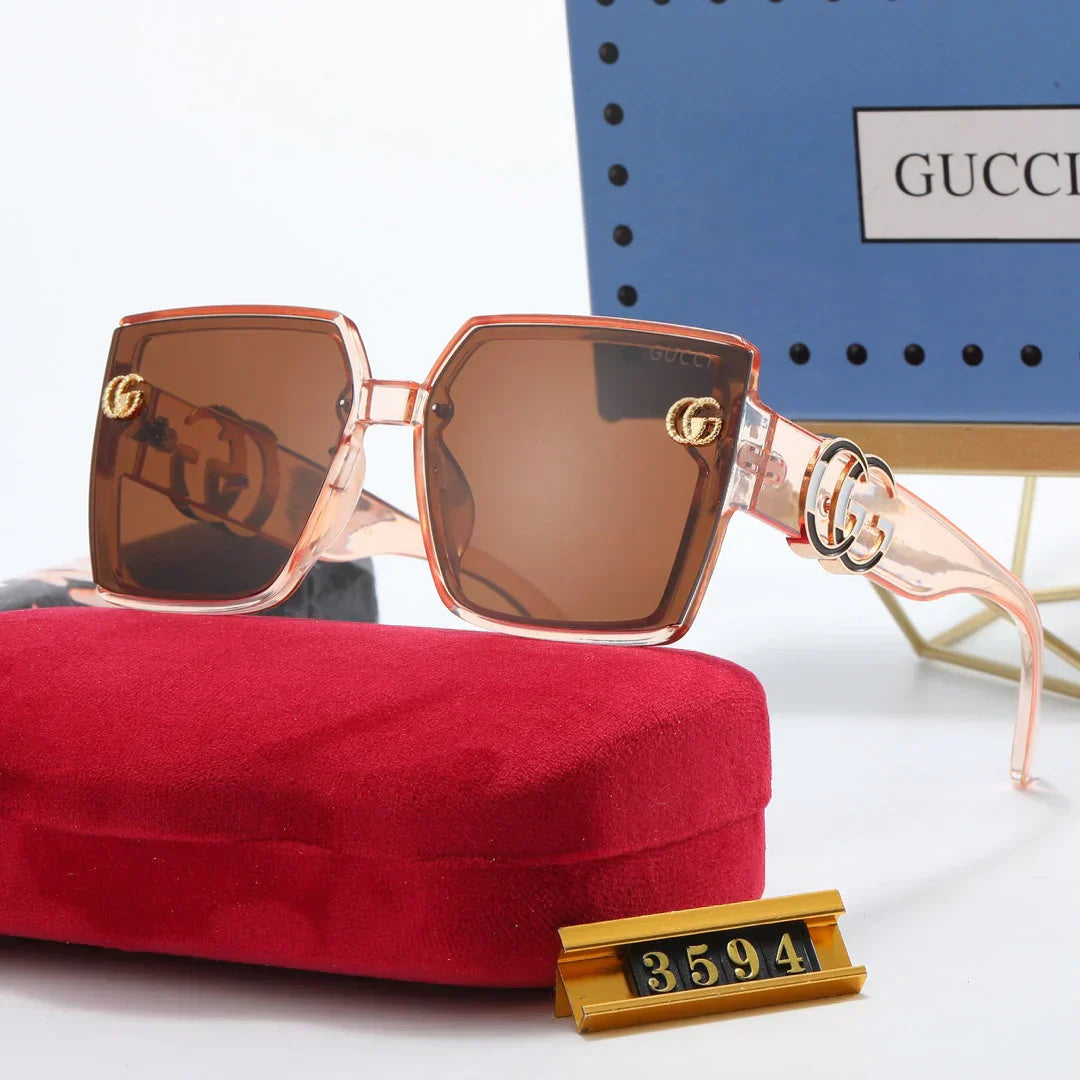 5-color fashion polarized sunglasses with letter temples