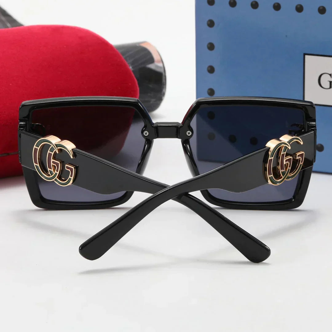5-color fashion polarized sunglasses with letter temples