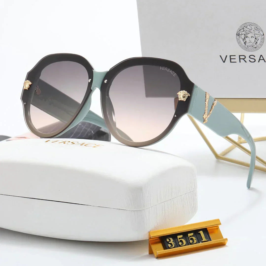 6-color fashion letter temple sunglasses polarized glasses