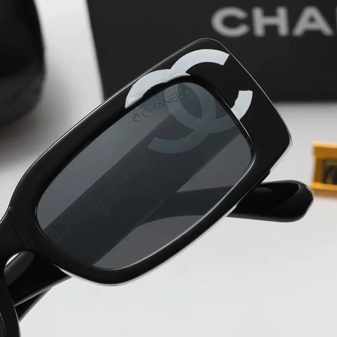 4-color fashion square frame polarized sunglasses