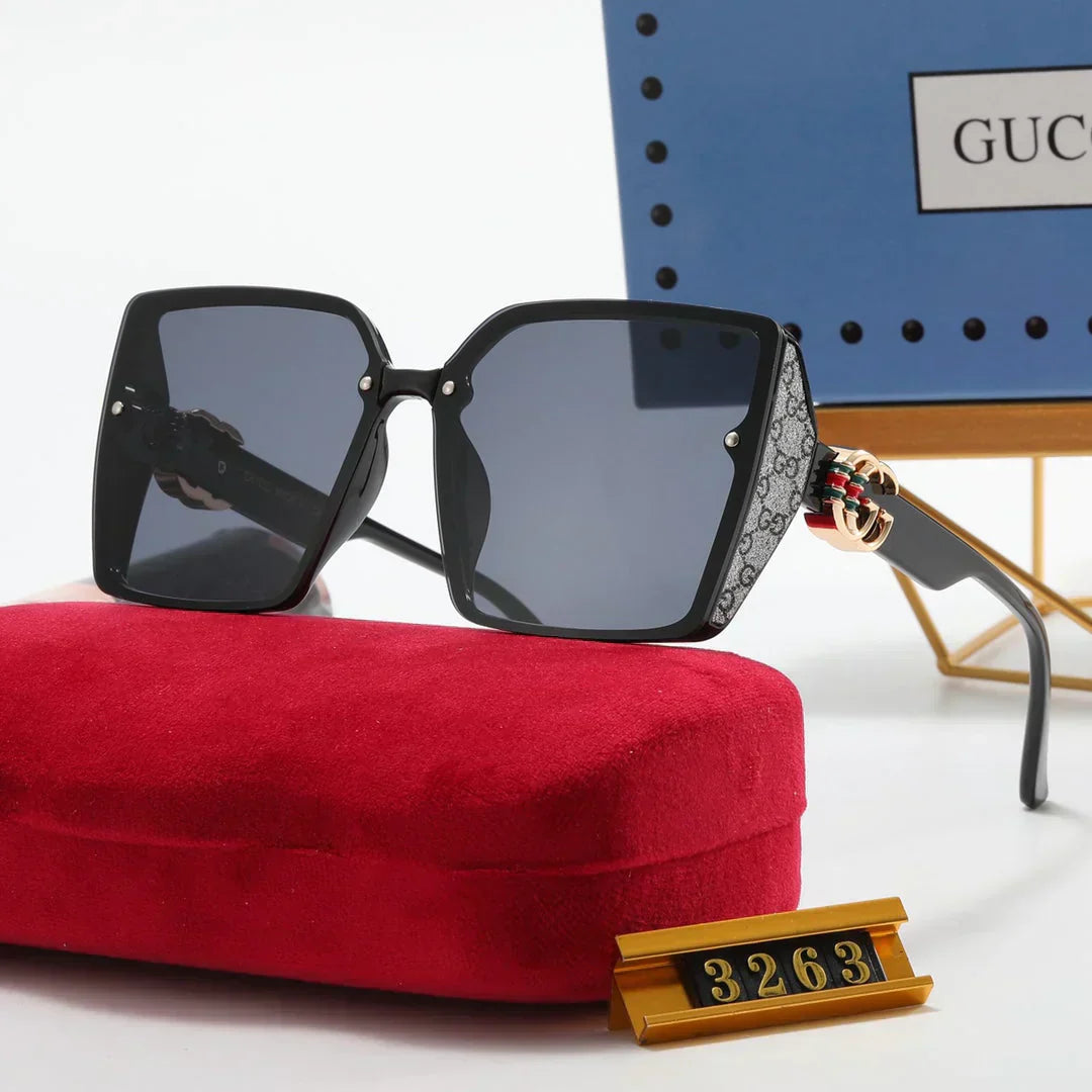 4 color luxury green and red printing polarized sunglasses