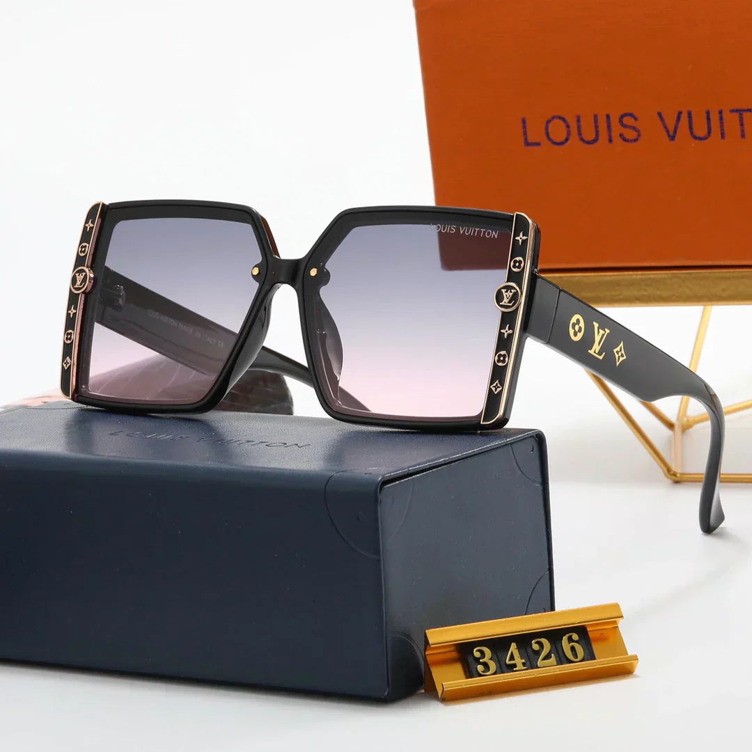 4 color luxury four-leaf flower frame polarized sunglasses