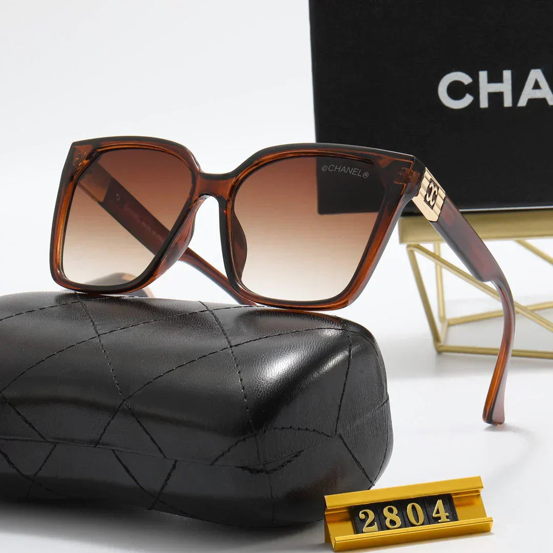 7 Colors Square Corrugated Temple Polarized Sunglasses