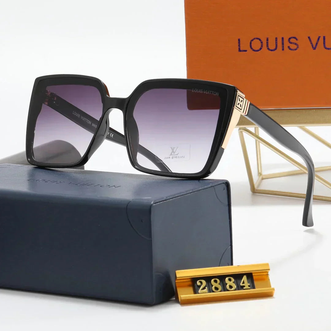 7 colors simple four-leaf stitching legs polarized sunglasses