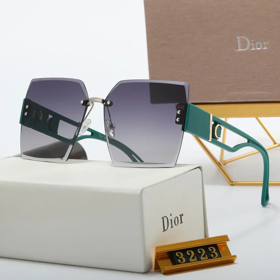 5 Colors Fashionable Rimless Nylon Lens Temple Polarized Sunglasses