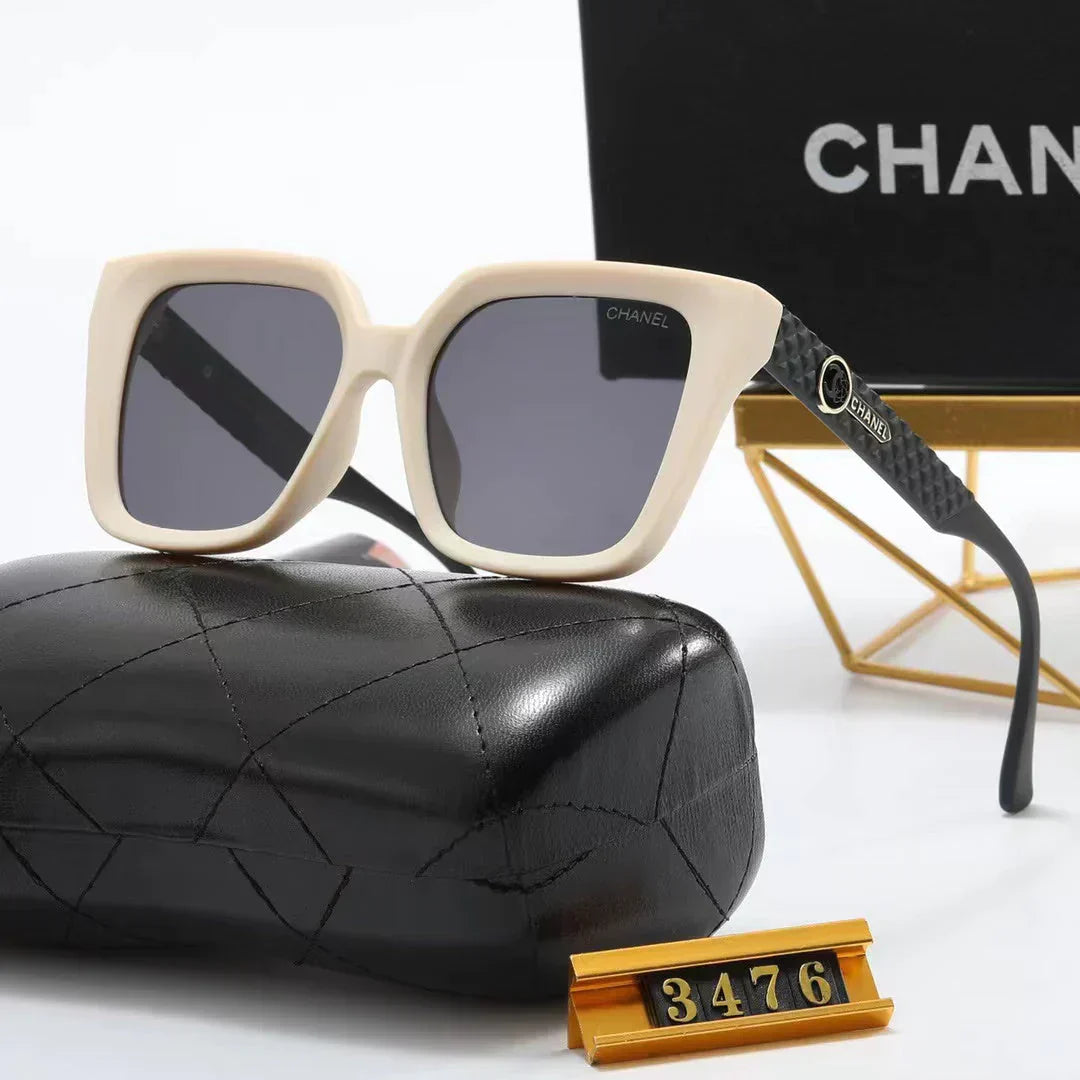 4-color double  rhombic temple polarized sunglasses