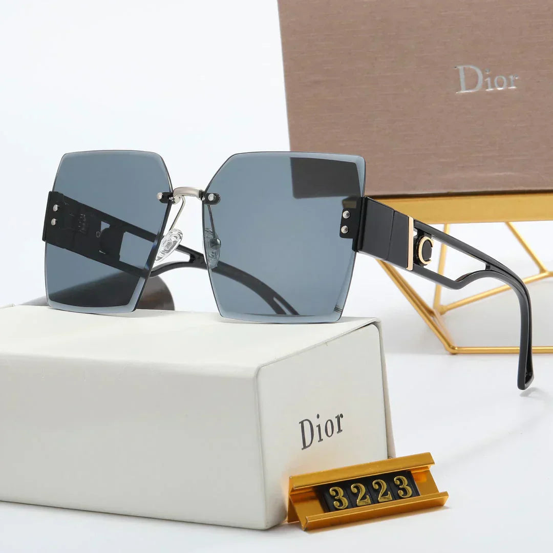 5 Colors Fashionable Rimless Nylon Lens Temple Polarized Sunglasses