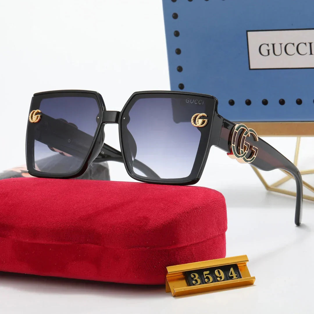 5-color fashion polarized sunglasses with letter temples