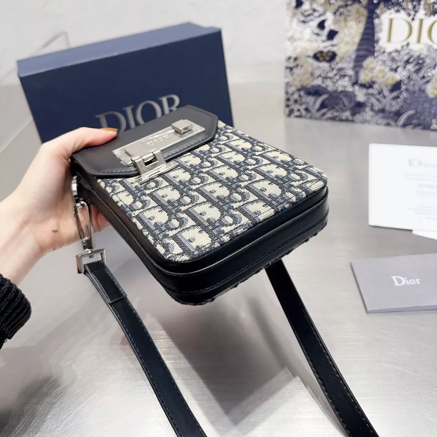 Monogram Jacquard Crossbody Phone Bag