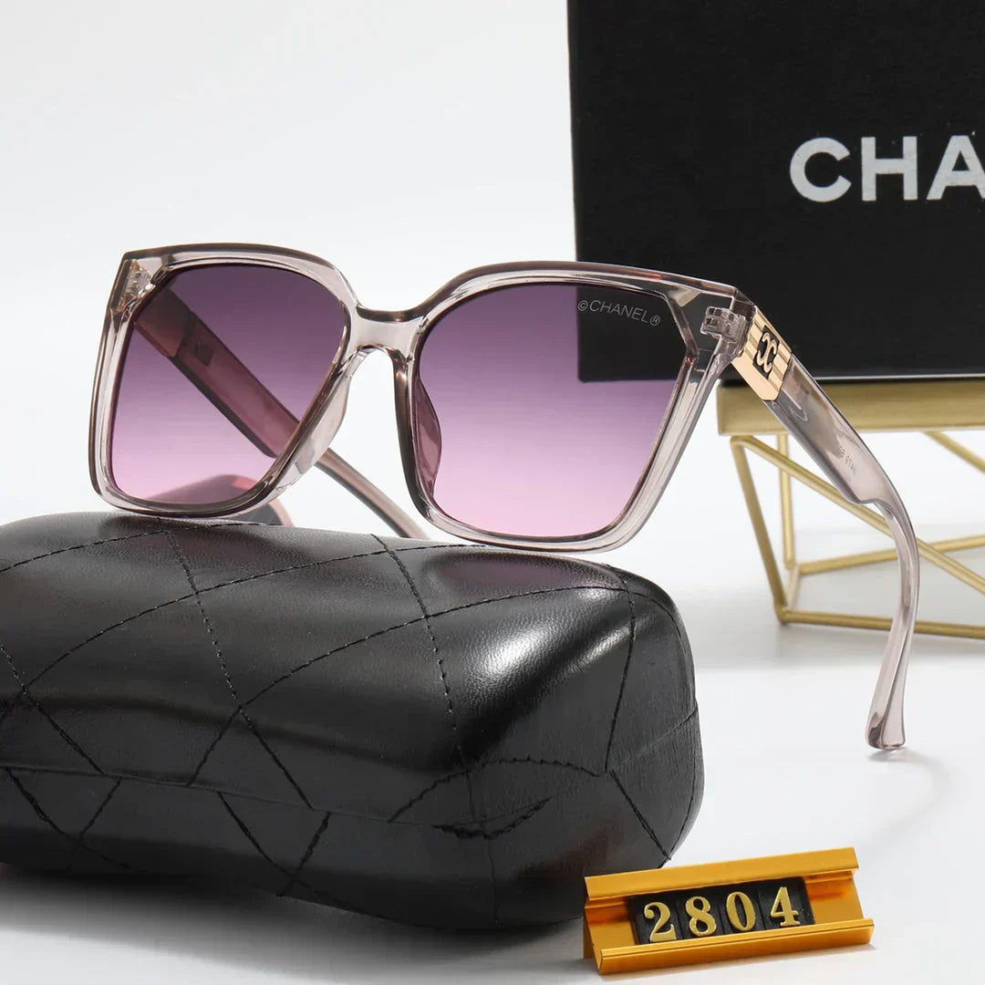 7 Colors Square Corrugated Temple Polarized Sunglasses