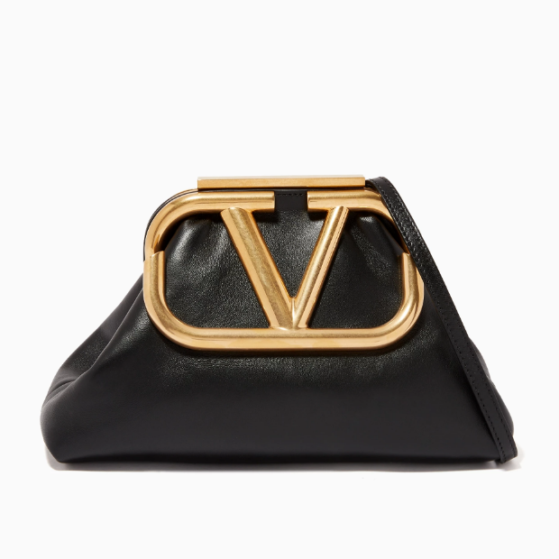 Shoulder Clutch Bag in Calfskin