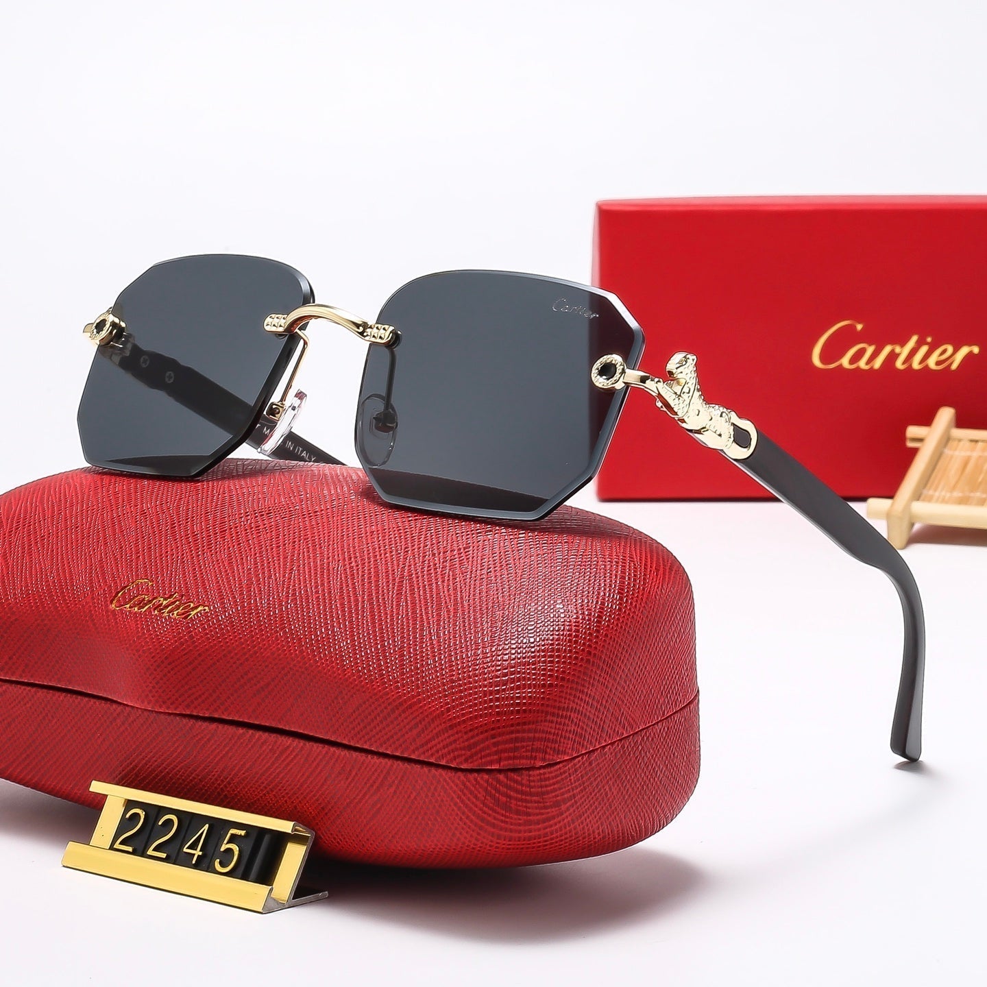 Classic rimless design sunglasses 2245