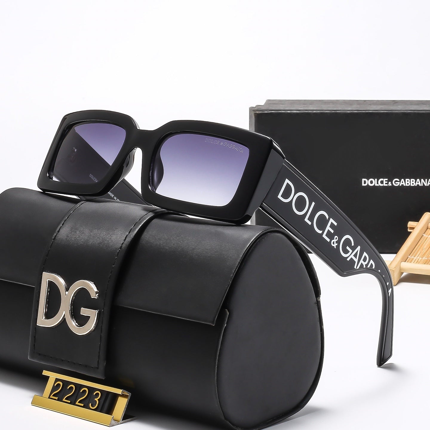 5 colors trendy square sunglasses 2223