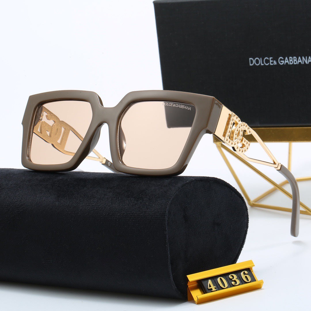 5 Colors Unique Fine Acetate Temple Sunglasses 4036