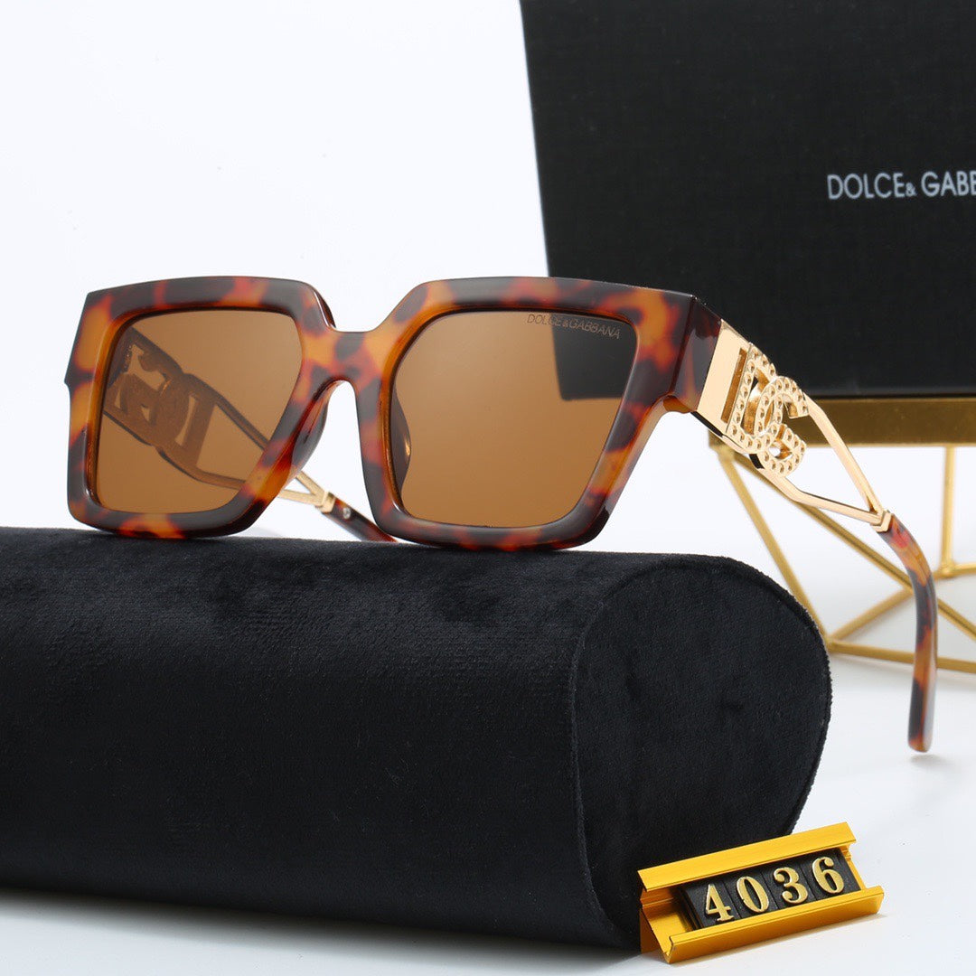 5 Colors Unique Fine Acetate Temple Sunglasses 4036