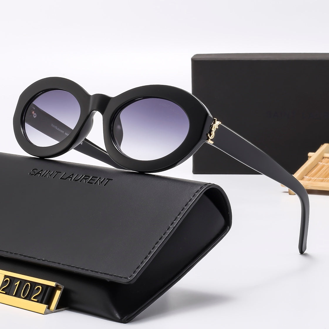 6 colors round lens sunglasses 2102