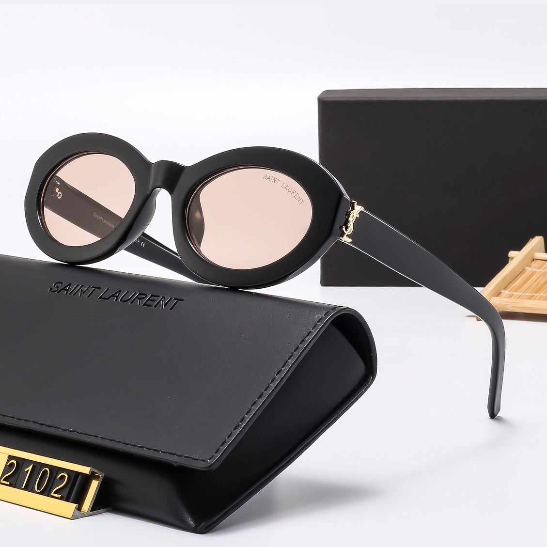 6 colors round lens sunglasses 2102
