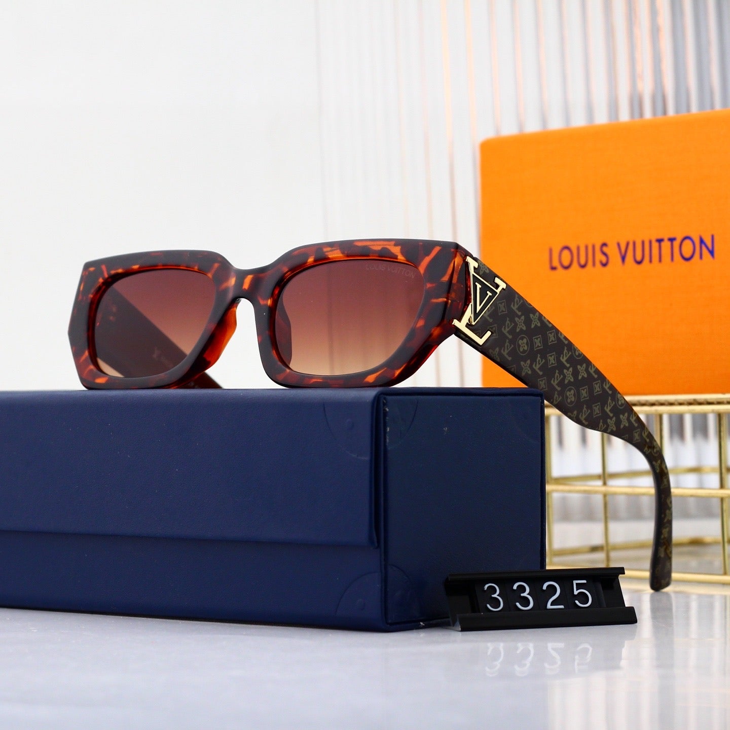5-color plain lens sunglasses  3325
