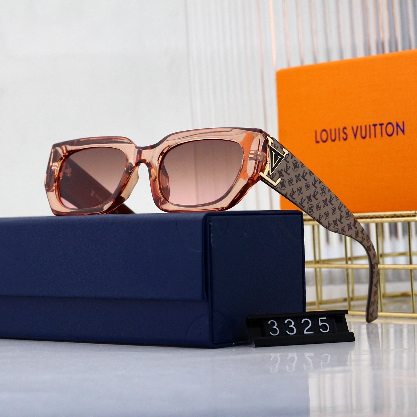 5-color plain lens sunglasses  3325