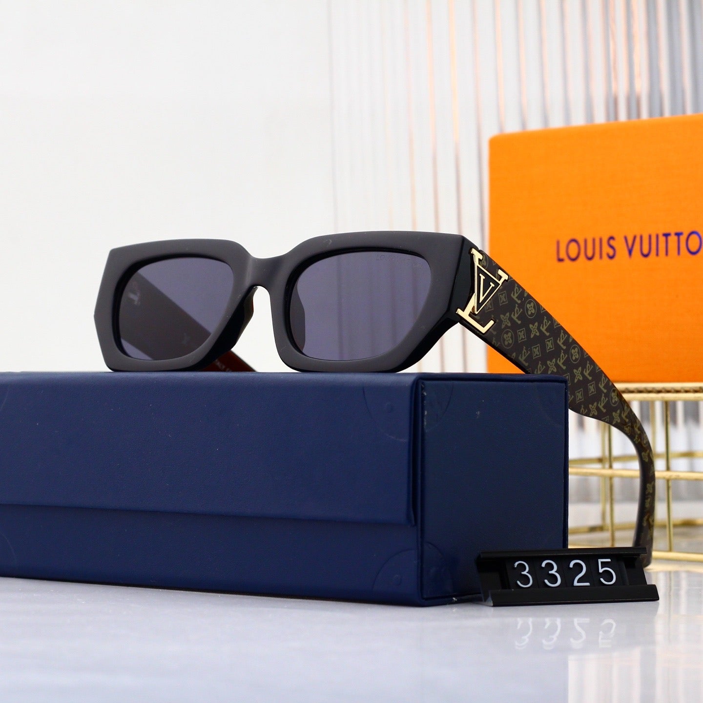 5-color plain lens sunglasses  3325