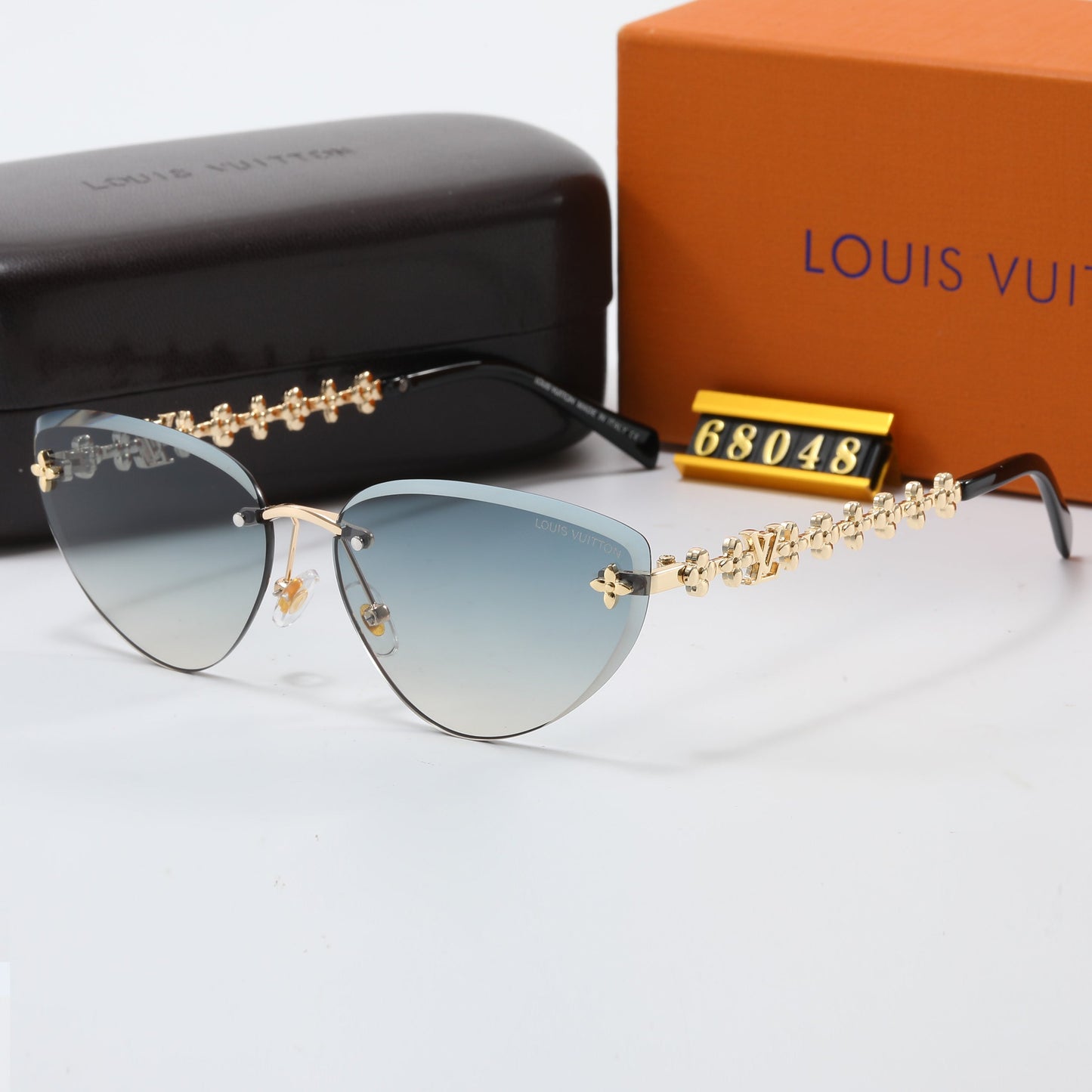 7 colors frameless trendy sunglasses  68048