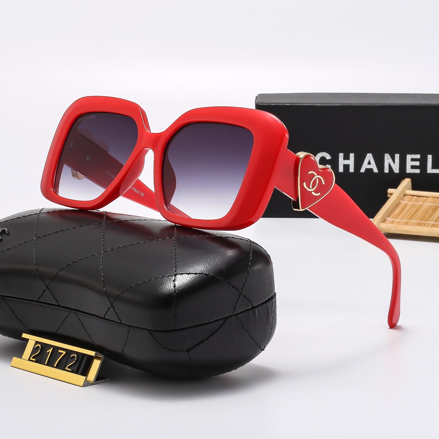 6 Colors Square Frame HD Lens Sunglasses  2172