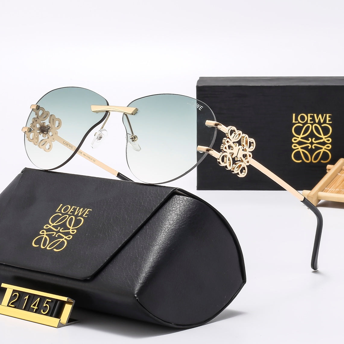 Multicolor trendy plain sunglasses  2145