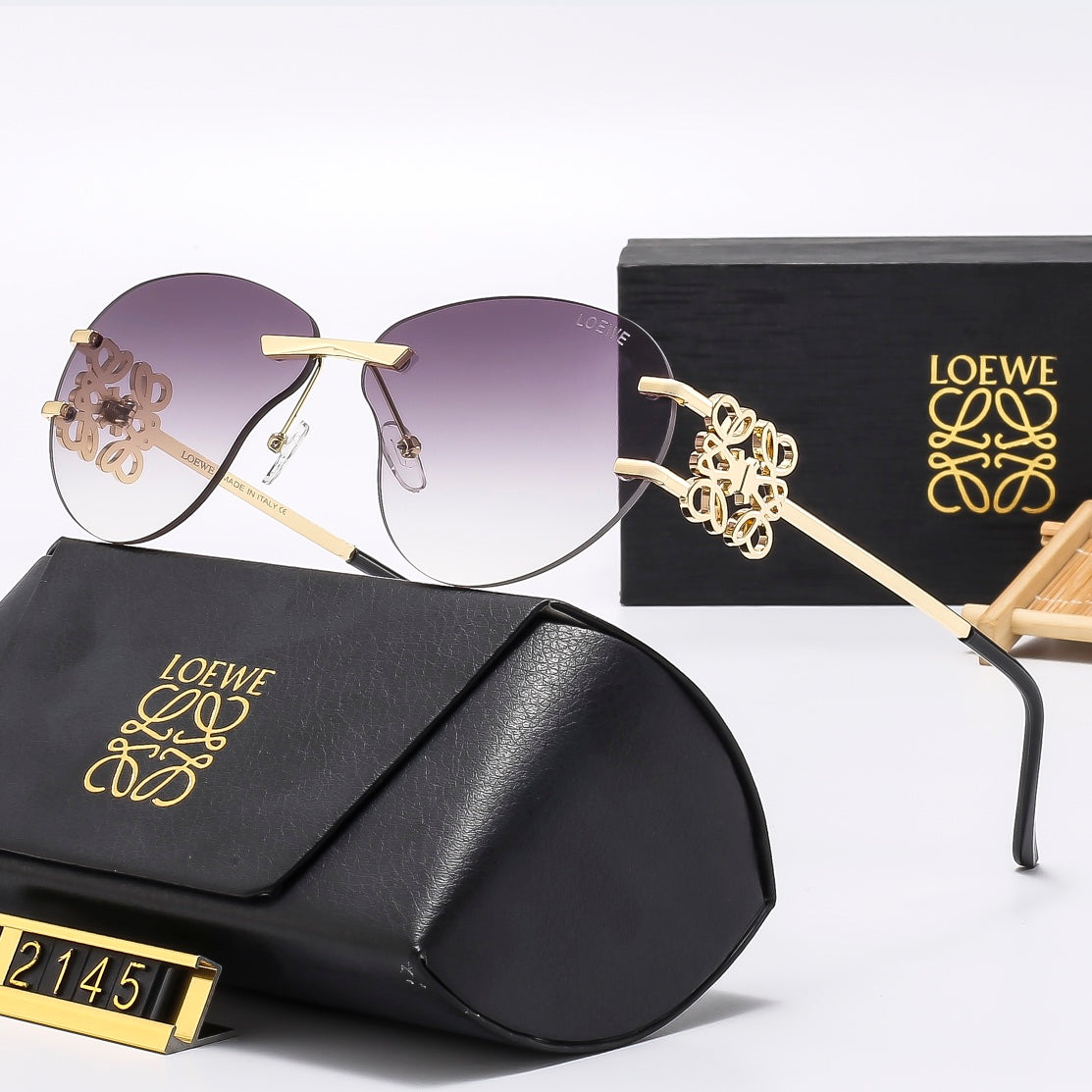 Multicolor trendy plain sunglasses  2145