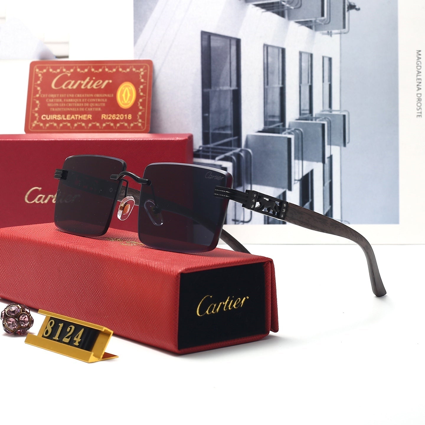 5 colors unisex polarized sunglasses 8124