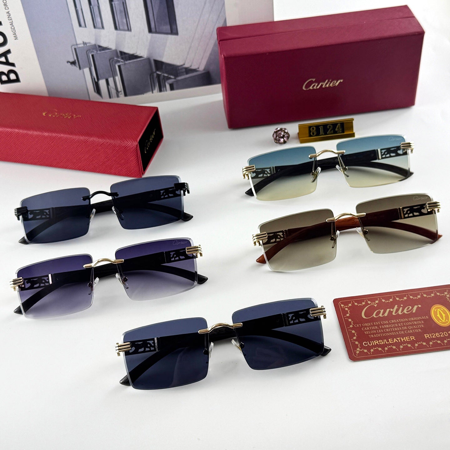 5 colors unisex polarized sunglasses 8124