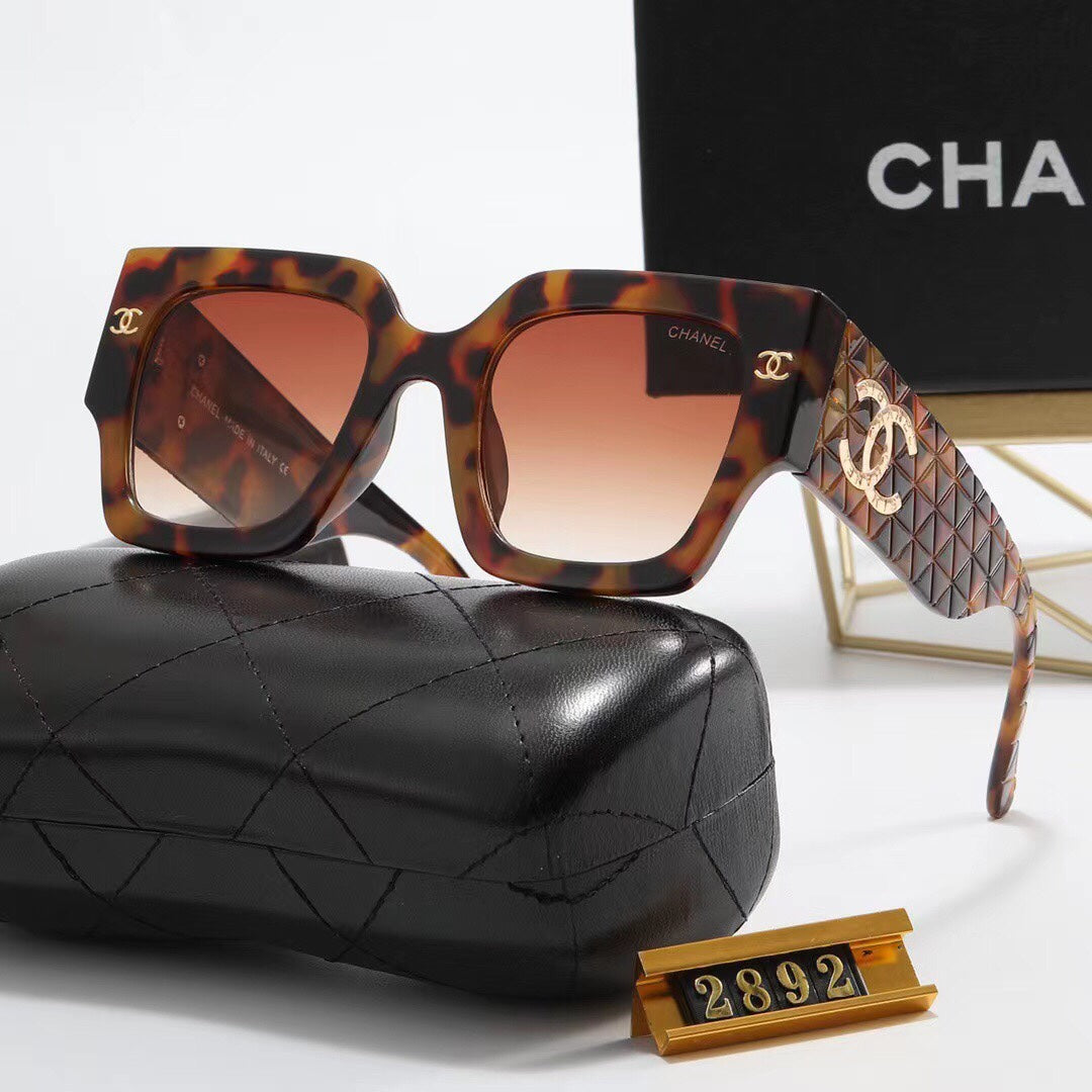 6 Colors Fashion Frame Big LOGO Sunglasses  2892