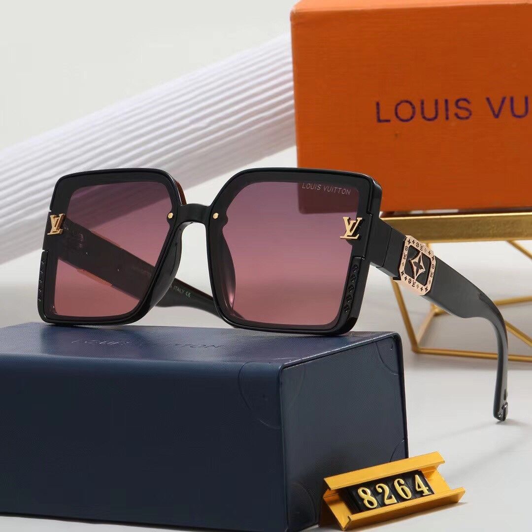 7 colors high-end square frame sunglasses  8264