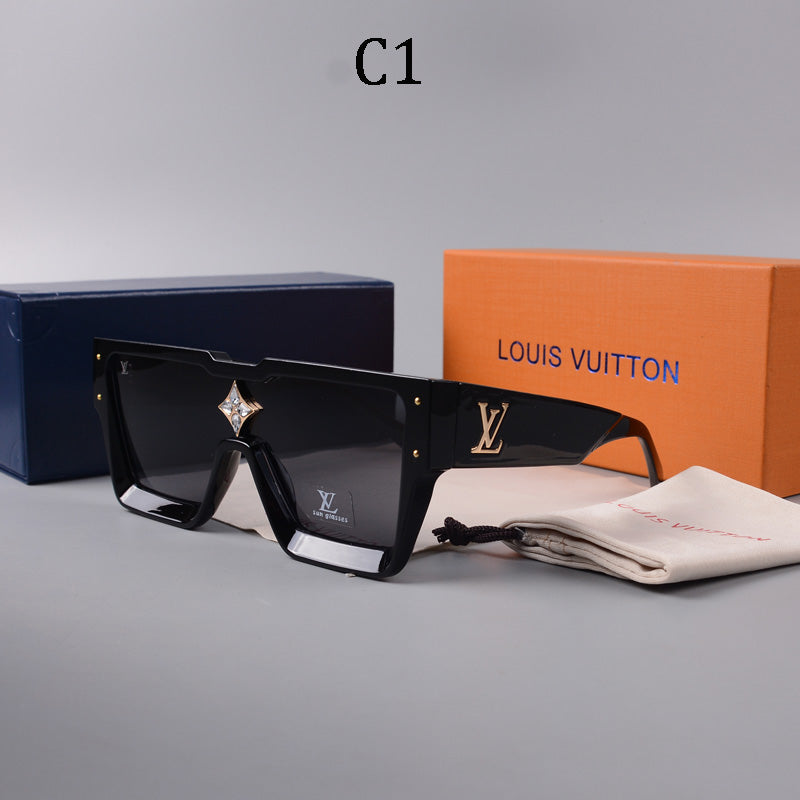 Square frame unisex sunglasses 1486