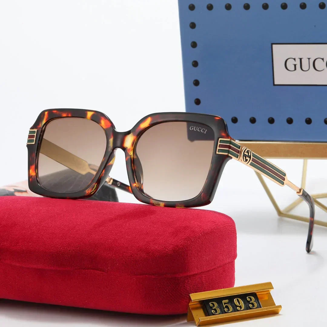 5-color fashion printing stripe polarized sunglasses with temples