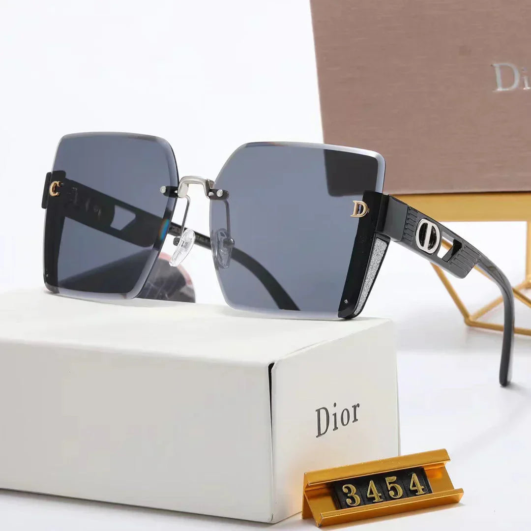 6-color fashion strip hollow temple polarized sunglasses