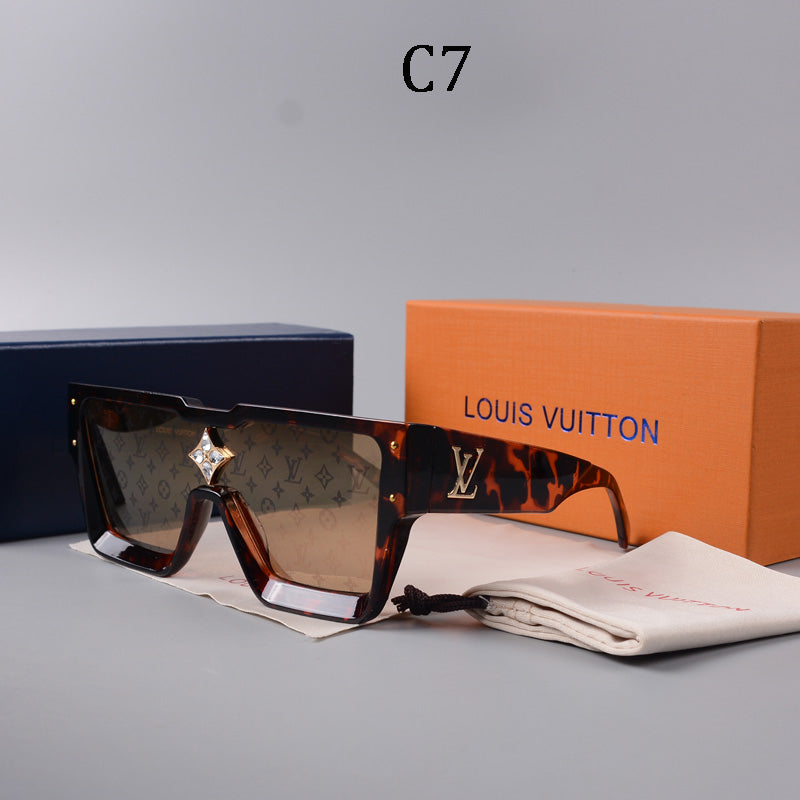 Square frame unisex sunglasses 1486