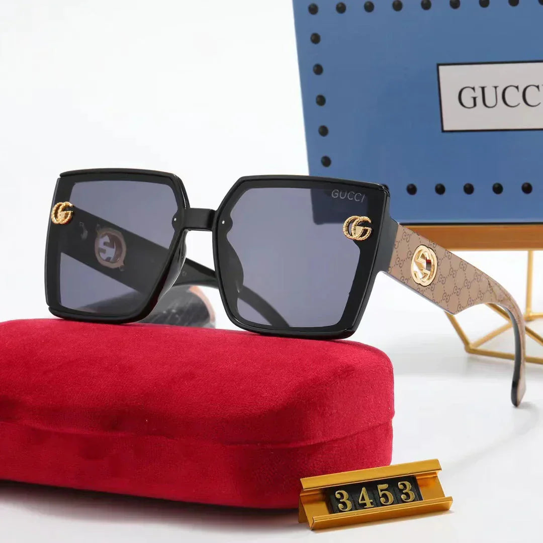 5-color fashion double graffiti printing sunglasses