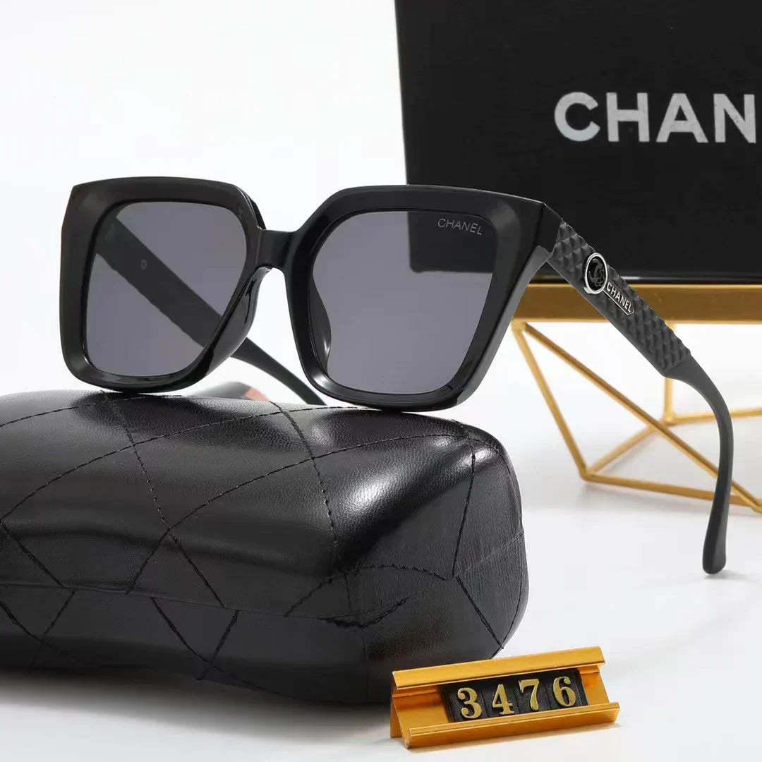 4-color double  rhombic temple polarized sunglasses