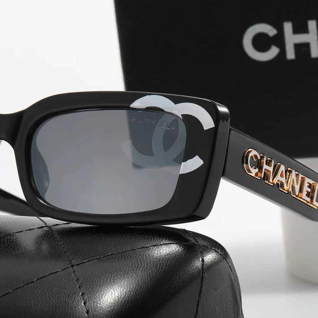 4-color fashion square frame polarized sunglasses