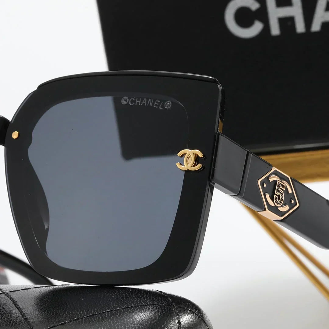 4 color fashion size 5 double C temple polarized sunglasses