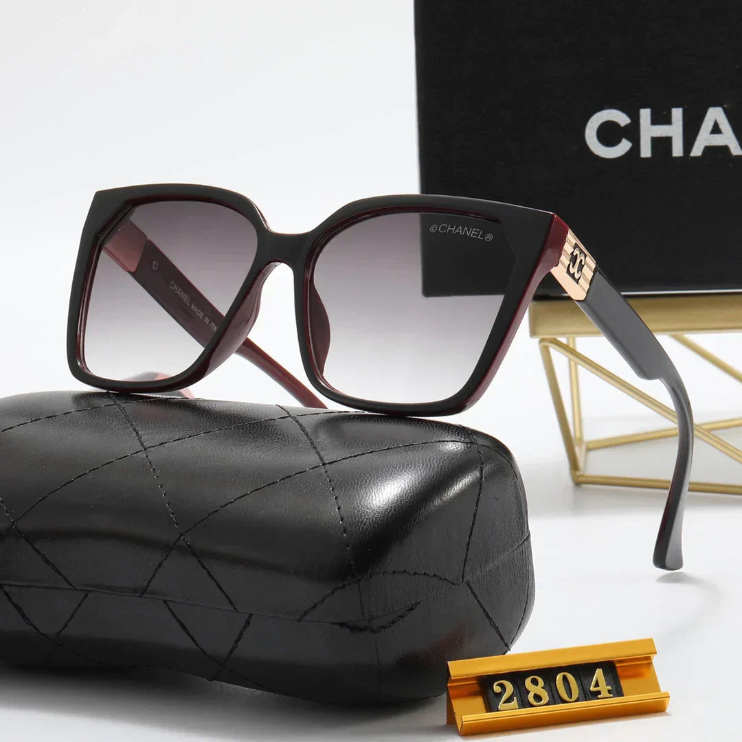 7 Colors Square Corrugated Temple Polarized Sunglasses