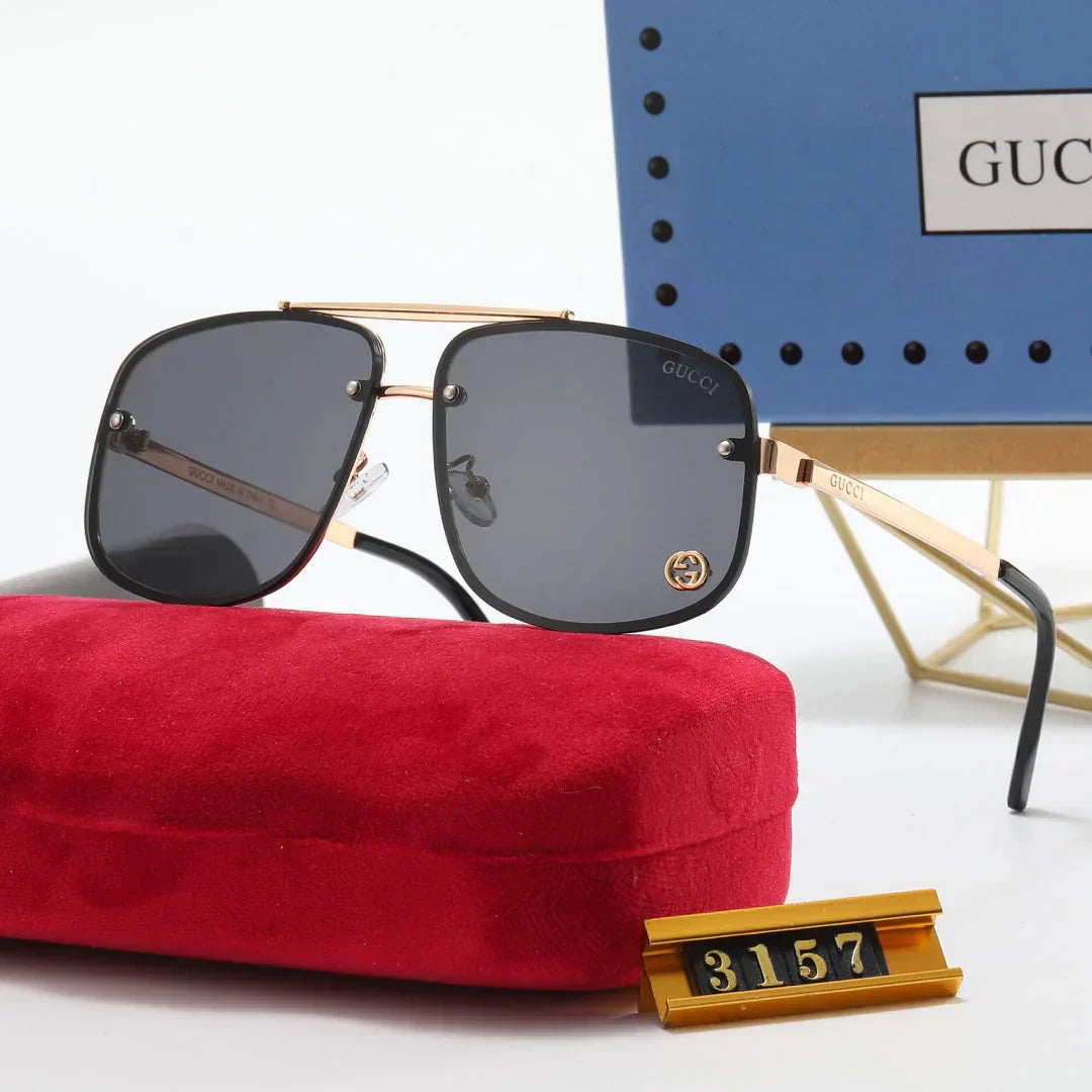 5 color fashion printing oval polarized sunglasses