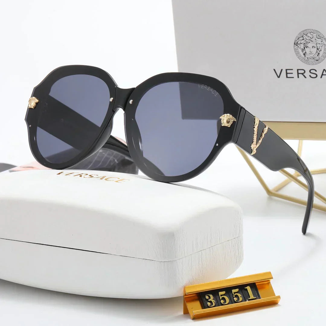 6-color fashion letter temple sunglasses polarized glasses