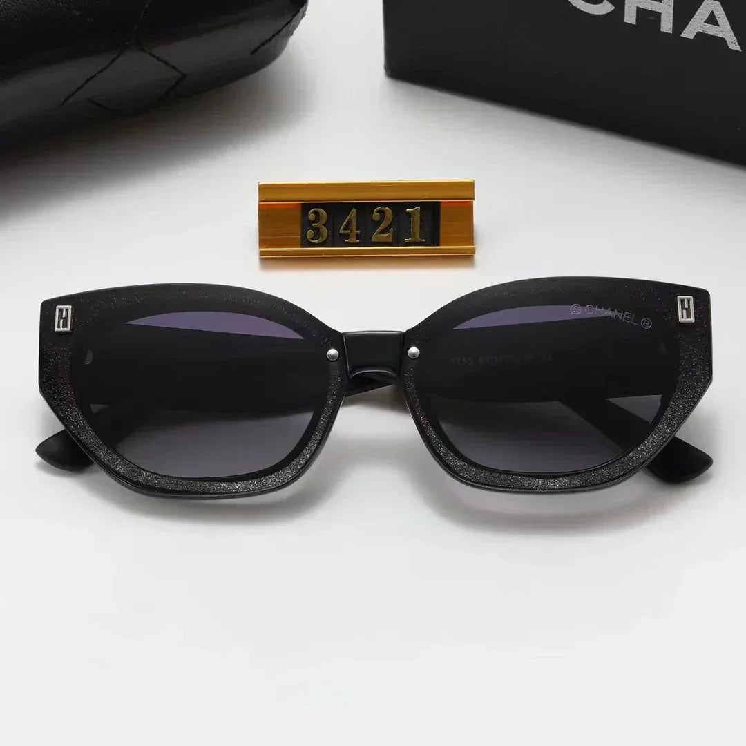 4-color fashion triangle rhombus temple polarized sunglasses