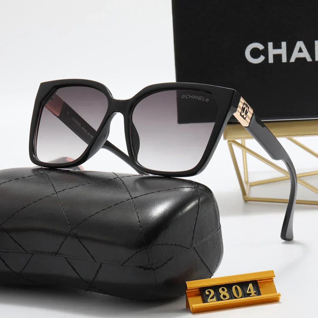 7 Colors Square Corrugated Temple Polarized Sunglasses